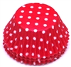 BC-21-100 White Polka Dot on Hot Pink Standard Baking Cup 100 ct.