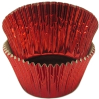 BCF-03-100 Red Foil Standard Baking Cup 100 ct.