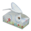 BO-115 Bunny Buddy Box. 1/4 lb. one piece box. 4 1/2" x 2 5/16" x 1 1/8". Quantity 25