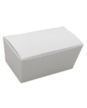 BO-11W White Ballotin Box (holds 2 pcs.) 2 13/16" x 1 9/16" x 1 1/4" Quantity 50