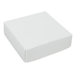 BO-1269C 3oz. White Cardboard COVER ONLY. 3 1/2in. x 3 1/2in. x 1 1/8in. Quantity 250