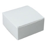 BO-13Q White 1 Pc. (Holds 4 pcs.) 2 1/2" x 2 1/2" x 1 1/8" Quantity 250