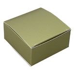 BO-14Q Gold 1pc. Box (Holds 4 pcs.) 2 1/2" x 2 1/2" x 1 1/8" Quantity 250