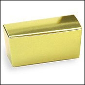 BO-16Q Gold Ballotin (1/4 lb.) 4 1/8" x 2 19/32" x 1 7/8" Quantity 250