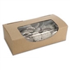 BO-22KW-100 1 pc., 1lb. 7" x 3 3/8" x 2" Kraft Box w/window. Quantity 100