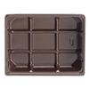 BO-26IFB 1/4 lb Brown Fudge 1 cavity tray 4 3/8 x 3 1/2 x 7/8 Quantity 50