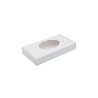 BO-27Q White 1 pc. w/oval window (1/2 lb.) 7 1/8" x 4 3/8" x 1 1/8" Quantity 250