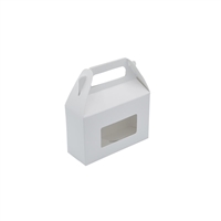 BO-47Q 1 pc. 1/2 lb. White Tote w/cello window 5 3/8in. x 2 x 3 1/2in. Quantity 100