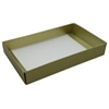 BO-4GQ 1 lb. Gold Lustre cardboard base w/Clear Cover 9 3/8" x 6" x 1 1/8" Quantity 100