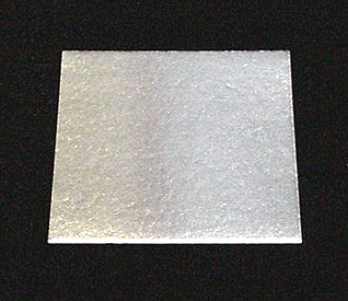 BO-8B Silver Metallic Cardboard Box Insert. 2 1/4" x 2 1/4"