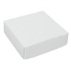 BO-9WQ 3 oz. White square cardboard cover w/White base 3 1/2" x 3 1/2" x 1 1/8" Quantity 125