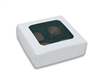 BO-9WWQ 3oz. White square cardboard base w/ White Window Cover 3 1/2" x 3 1/2" x 1 1/8" Quantity 125