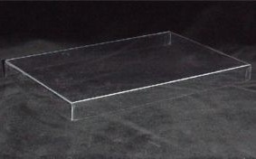 BO-MB120 1 lb. Clear Acetate COVER ONLY 9 3/8in. x 6in. x 1 1/8in.