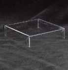 BO-MB303  3 oz. Clear Acetate COVER ONLY 3 1/2 x 3 1/2 x 7/8" Quantity 125