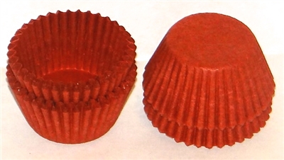 CP-05Q #4 Deep Red candy cup. 1" diameter, 3/4" wall. Qty. 25,000