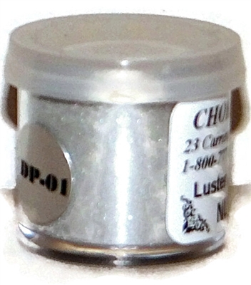 DP-01 "Coin Silver" (Nu Silver) Luster Dusting Powder.  2 gram container.