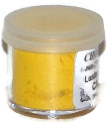 DP-06 "Mimosa" (Canary Yellow) Luster Dusting Powder. 2 gram container.