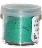 DP-13 "Irish Green" (Emerald) Luster Dusting Powder. 2 gram container.