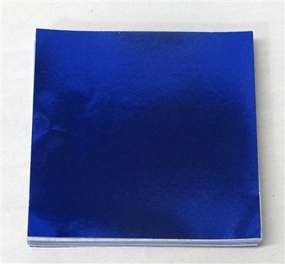 F435 Dark Blue Foil 4 in. x 4 in. Qty 125 sheets