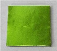 F458 Lime Foil 4 in. x 4 in. Qty 125 sheets