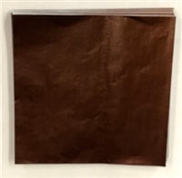 F492 Chocolate Brown Foil.    4in. x 4in.    Qty 125 sheets