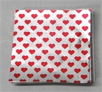 F5465 Valentines Print Foil 4in. x 4in. Qty 500 sheets