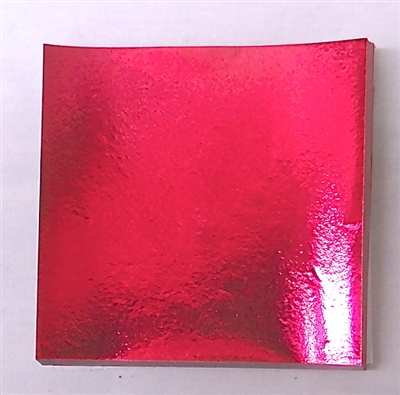 F63 Fuchsia Foil. 3in. x 3in. Qty 125 sheets