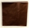 F6592 Chocolate Brown Foil.    6in. x 6in.    Qty 500 sheets