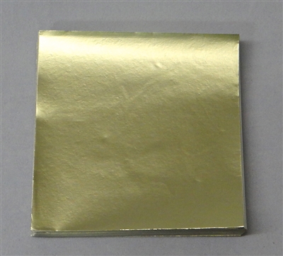 FD-15 Dull Gold Confectionery Foil 3in. x 3in. Qty 125 sheets