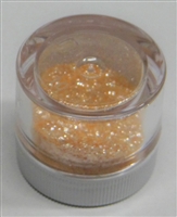 Pastel Orange Jewel Dust  Food Grade 4 gram container. Disco Dust