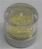 Pastel Yellow Jewel Dust  Food Grade 4 gram container. Disco Dust