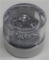 Silver Jewel Dust  Food Grade 4 gram container. Disco Dust