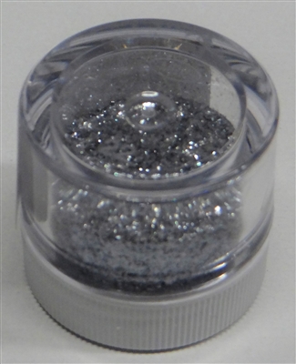 Silver Jewel Dust  Food Grade 4 gram container. Disco Dust