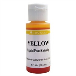LFC-09 LorAnn Oils Yellow Liquid Food Coloring , 1 ounce