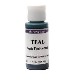 LFC-11 LorAnn Oils Teal Liquid Food Coloring , 1 ounce