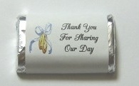 MW-04 "Thank You For Sharing Our Day" Mini Candy Bar Wrapper (sticker) 1 1/2in. x 3 1/2in. (4 sheets) 60 pcs