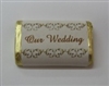 MW-05 "Our Wedding" Mini Candy Bar Wrapper (sticker) 1 1/2in. x 3 1/2in. (4 sheets) 60 pcs