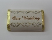 MW-05 "Our Wedding" Mini Candy Bar Wrapper (sticker) 1 1/2in. x 3 1/2in. (4 sheets) 60 pcs