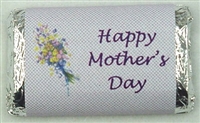 MW-10 "Happy Mother's Day" Mini Candy bar wrapper (sticker)1 1/2in. x 3 1/2in. (4 sheets) 60 pcs