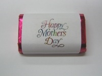 MW-102 "Colorful Mother's Day" Mini Candy Bar Wrapper (sticker) 1 1/2in. x 3 1/2in. (4 sheets) 60 pcs