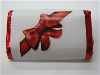 MW-60 "Red Ribbon 2" Mini Candy Bar Wrapper (sticker) 1 1/2" x 3 1/2" (4 sheets) 60 pieces