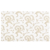 PD-02  Gold floral on white candy pad (fits 1/2 lb. rectangle boxes) 4 1/4in. x 6 7/8in. Quantity 125