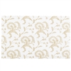 PD-02Q  Gold floral on white candy pad (fits 1/2 lb. rectangle boxes) 4 1/4in. x 6 7/8in. Quantity 500