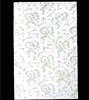 PD-11  Gold floral on white candy pad (fits 1 lb. rectangle boxes) 5 7/8in. x 9 1/8in. Quantity 100