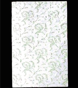 PD-11Q  Gold floral on white candy pad (fits 1 lb. rectangle boxes) 5 7/8in. x 9 1/8in. Quantity 500