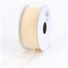 R-41 Ivory w/Gold edge sheer organza ribbon. 5/8" x 25yds.