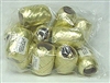 RE-15 Gold poly ribbon egg 3/16in. x 66ft. Quantity 12