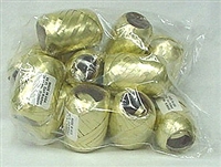 RE-15 Gold poly ribbon egg 3/16in. x 66ft. Quantity 12