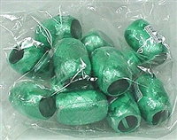 RE-50 Emerald Green poly ribbon egg 3/16in. x 66ft. Quantity 12