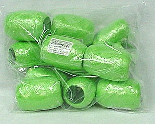 RE-52 Citrus Green poly ribbon egg 3/16in. x 66ft. Quantity 12